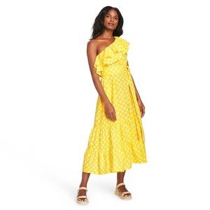 Lisa Marie Fernandez Yellow Polka Dot Dress (S)